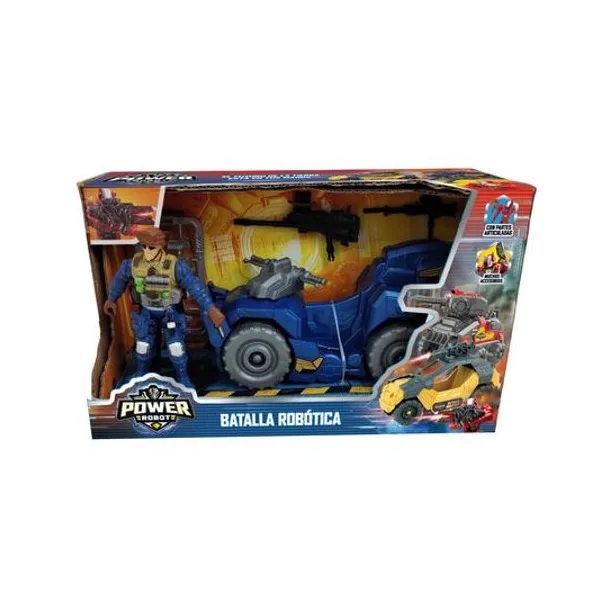 Set batalla robotica 5pzs en caja 25x14x9 cm