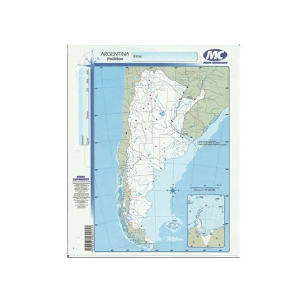 Block mapas m.c.n.° 3 rep.arg.bicontinental p.x 40 u