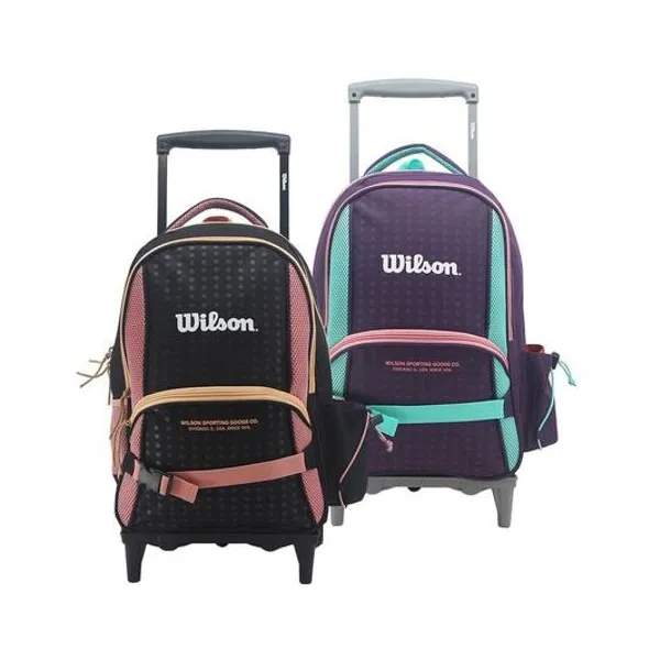 Mochila 19.5" con carro bicolor x unidad colores surtidos wilson