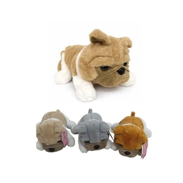 Perro bulldog 23 cm x1 colores surtidos