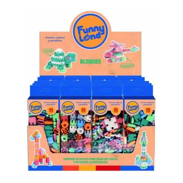 Bloques encastre en caja 6 diseños surtidos d/box