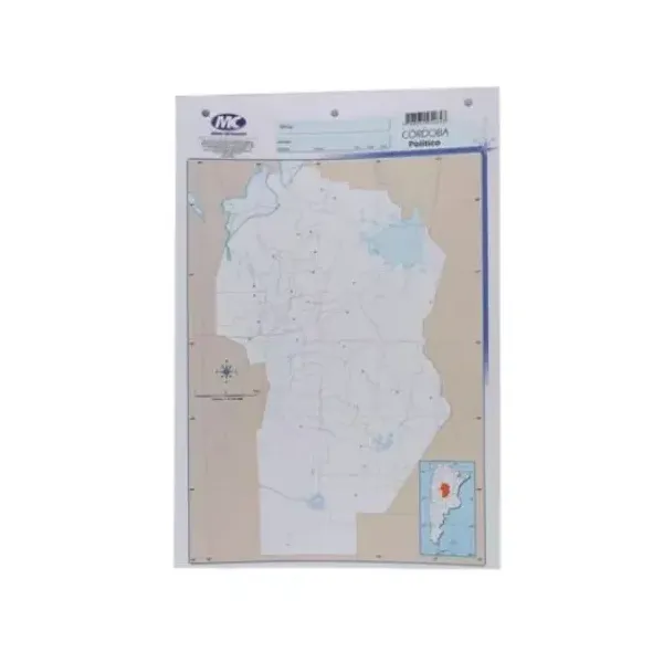 Block mapas m.c.n.° 5 pcia. cordoba p x20 un.