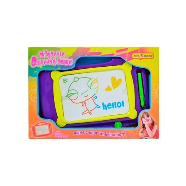 Pizarra mágica multicolor en caja 30x21x2 cm