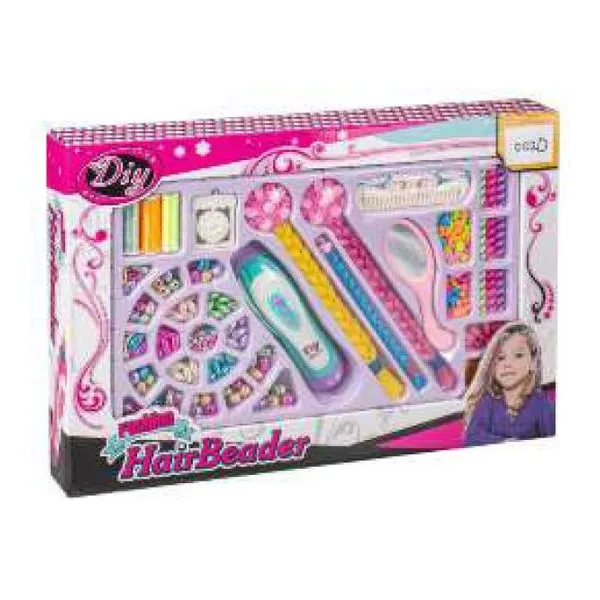 Maquina para hacer trenzas con set de bijouterie Tiny (en caja)