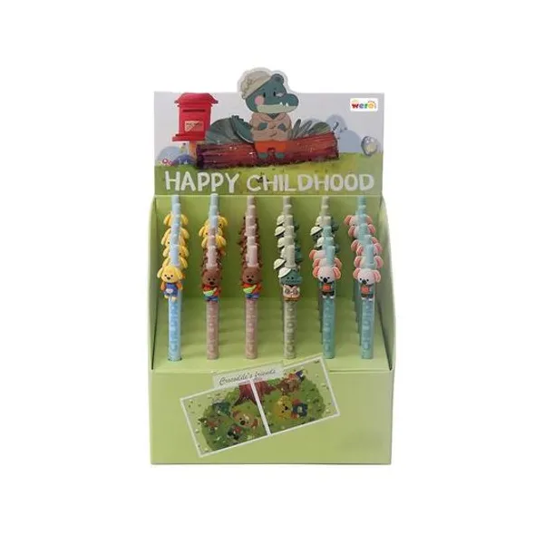 Bolígrafo retractil azul happy childhood x unidad modelos surtidos Wero