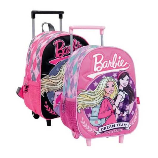 Barbie mochila 12" carro -college- surtido