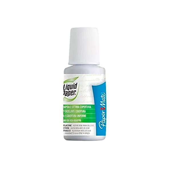 Corrector liquido liquid paper con pincel 20 mlfras