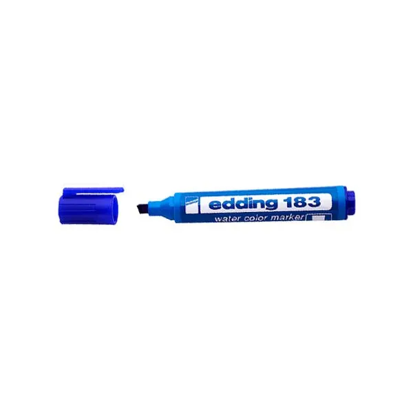 Marcador Edding e 183 al agua para bis.azul