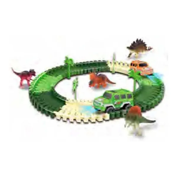 Pista mundo dinosaurio 78pcs 19x18x7 cm