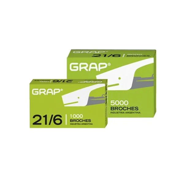 Broches grap 21/6 x1000