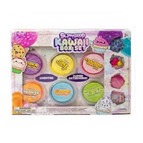 Slimygloop mix' ems box set kawaii - playset de slime rosa y