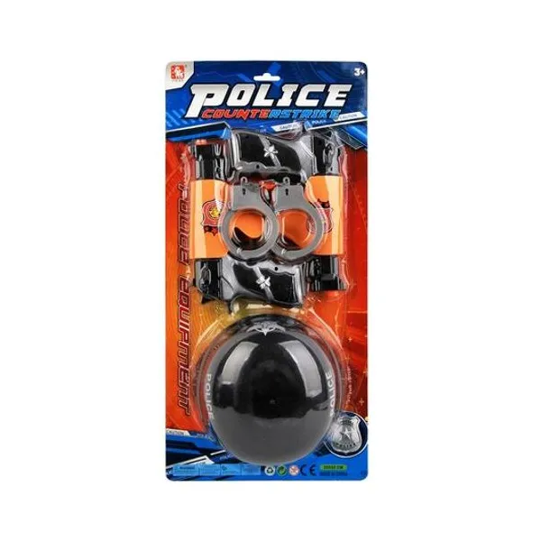 Set de policia power 4 piezas en blister 25x52 cm