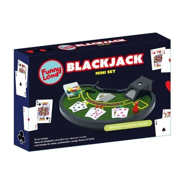 Set black jack de mesa 25 cm