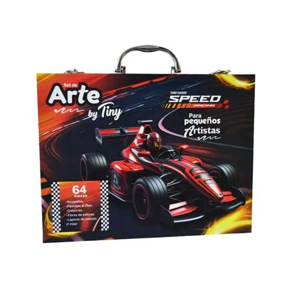 Set de Arte formula 1 64 piezas en valija 30x23x5 cm