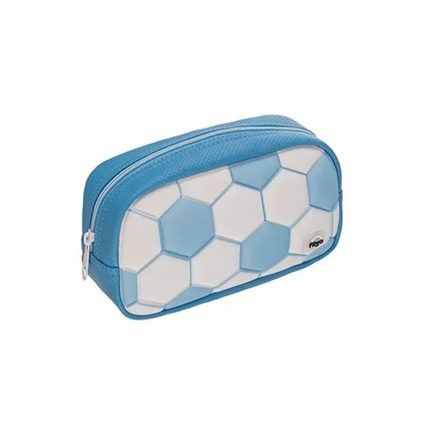 Cartuchera 1 cierre starpak pouch fútbol celeste/blanco Filgo