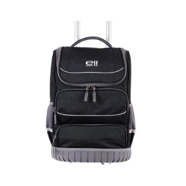 Mochila con carro 18" elf n.° 6444b base goma jean negra