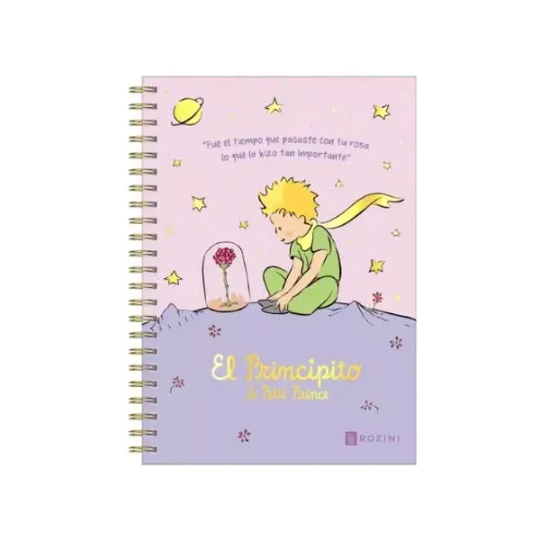 Cuaderno espiral a4 rozini el principito estrella t/semi rigida 90 hjs.raya