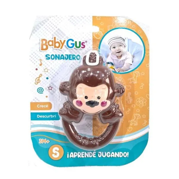 Sonajero monito baby gus