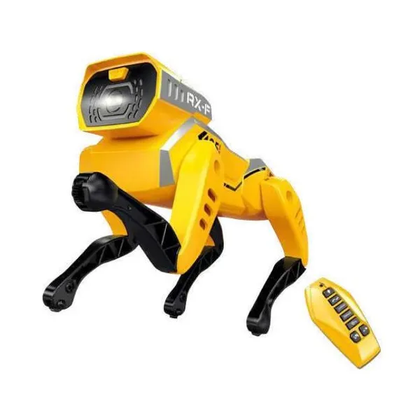 Perro robot grande r/c amariilo