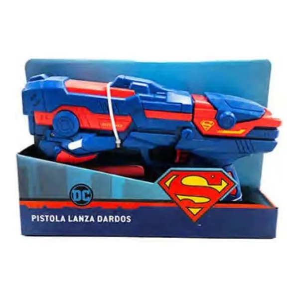 Pistola lanza dardos 25x17x6 cm superman