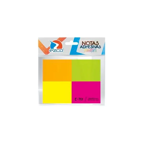 Notas autoadhesivas neon e-701 38x50 mm 50h x color