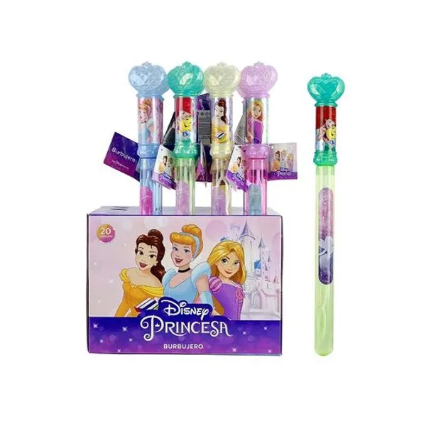 Burbujero stick princesas 38 cm x1 colores surtidos