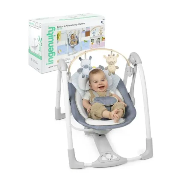 Ingenuity columpio portátil decor swing chambra (3-9 kg)