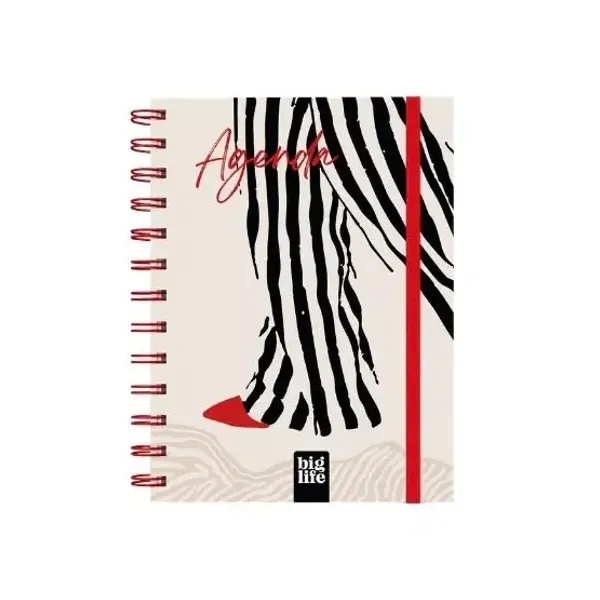 Agenda big life generica n.° 8 semanal espiral stripes 2027