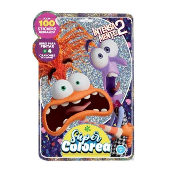 Flow pack super colorea n.° 4 intensamente 2libro+crayones+100 stickers