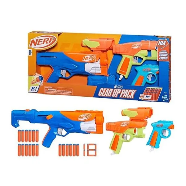 Hasbro nerf - pistola de dardos n series gear up pack combinacion de - lanzadore