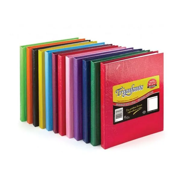 Cuaderno tapa dura Triunfante forr.x 100 hs cuaderno verde
