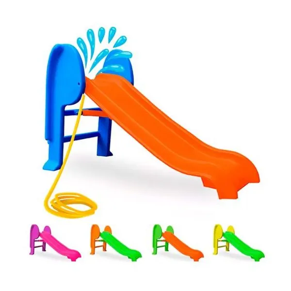 Tobogan 2 escalones plegable plástico con aspersor de agua 68x115x48 cm (aproximadamente) garden toys