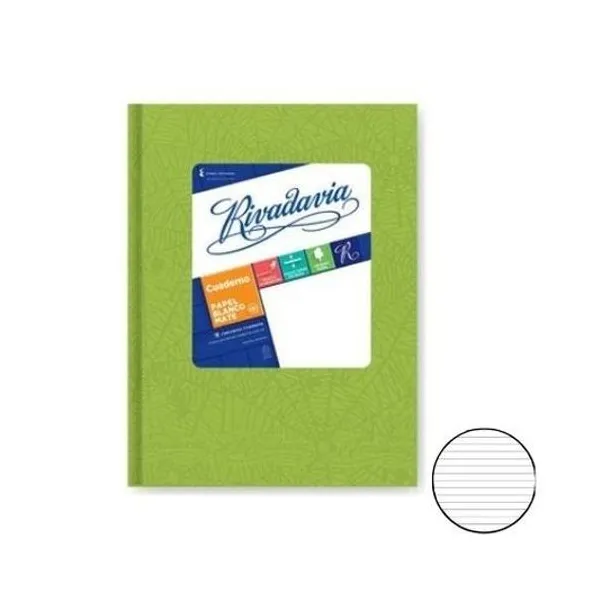 Cuaderno 16x21 rayado t/d araña verde manzana 50h rivad
