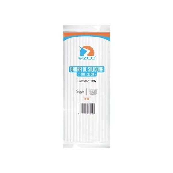 Silicona en barra fina 7.3 mm x10 unidades Ezco