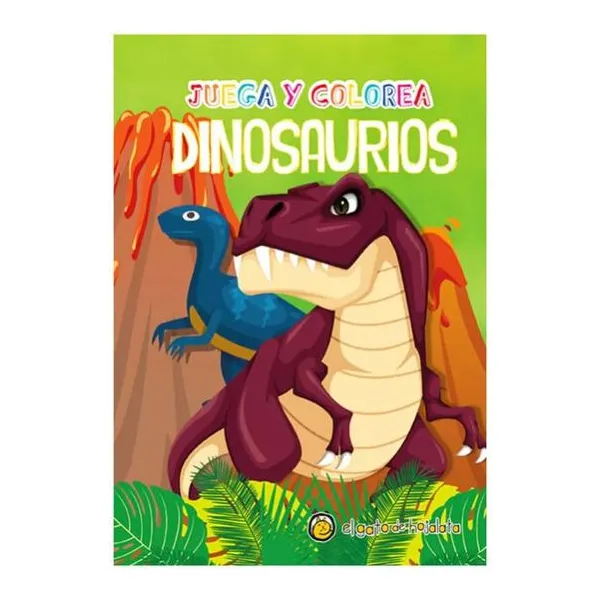 Juega y colorea con dinosaurios