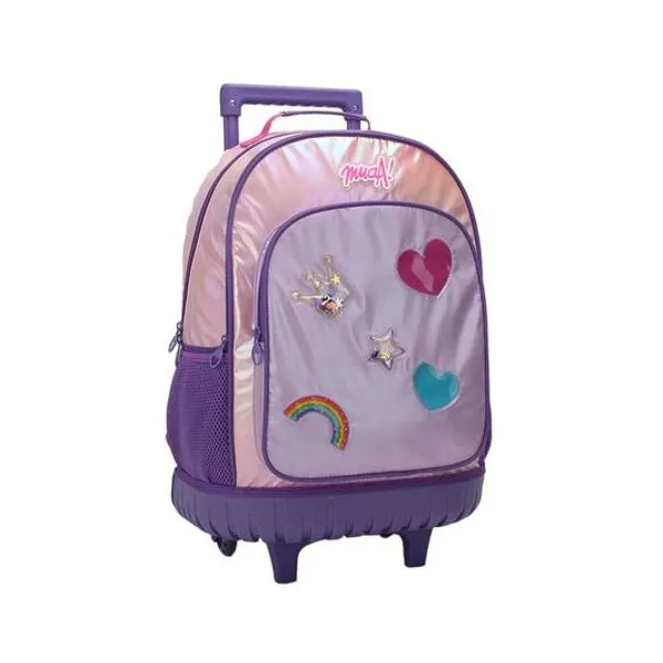 Mochila 18" con carro tornasolada muaa