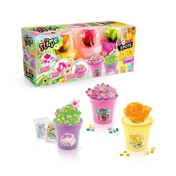 So slime - pack de flores 12 cm x3 "flower pack 3
