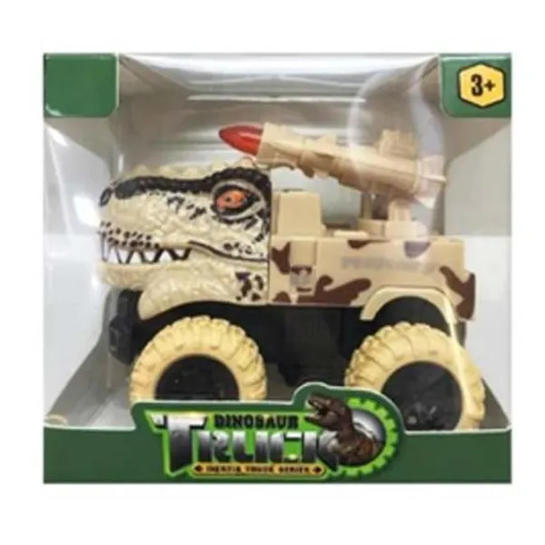 Camioneta dinosaurio con ruedas de goma 11 x10 x8 cm