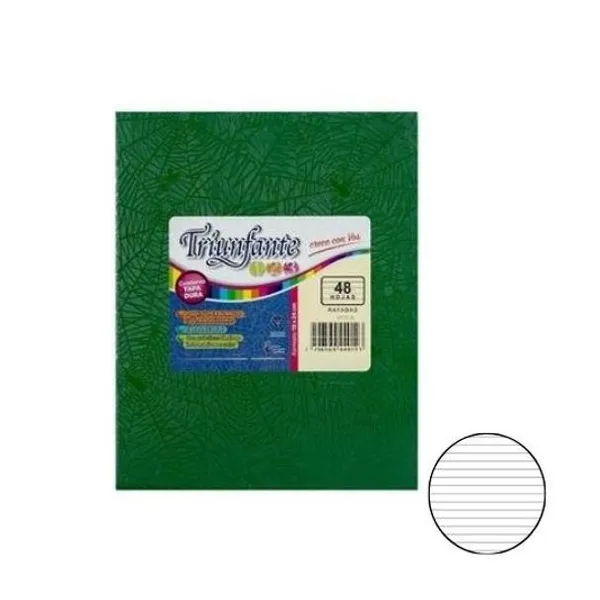 Cuaderno 19x24 rayado 48h t/d 123 araña Triunfante