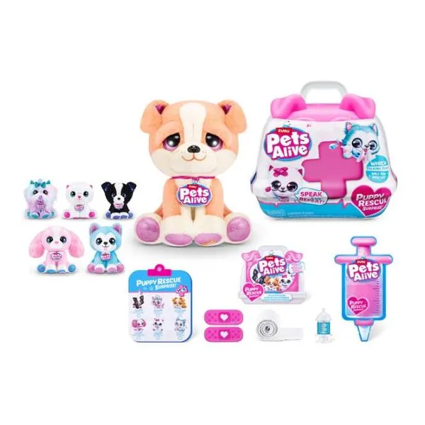 Alive pets puppy rescue kit veterinario sorpresa interactivo 18 cm surtidos