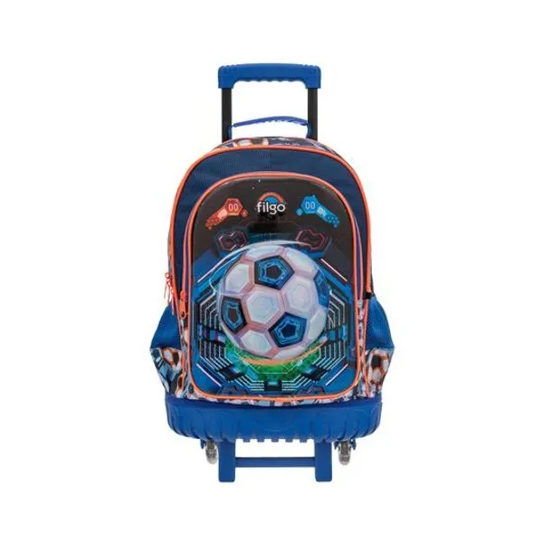 Mochila 18" con carro 3d fútbol Filgo