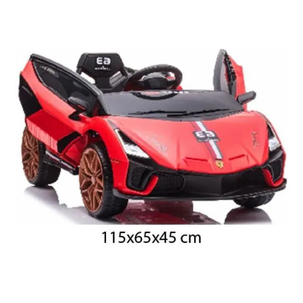 Auto deportivo gt a batería con luz, sonido y control remoto 12v4.5a