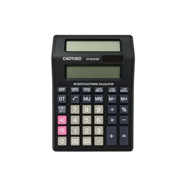 Calculadora 12 digitos 15.5x21.5 cm en caja caoyueo