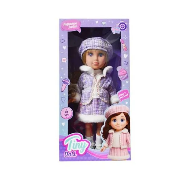 Muñeca Tiny doll 48 cm en caja 25x50x12 cm modelos surtidos