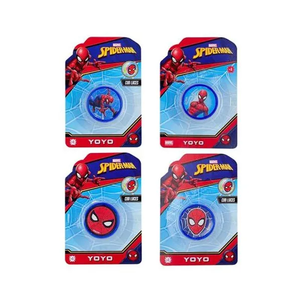 Yoyo con luces Spiderman en blister 11x16 cm