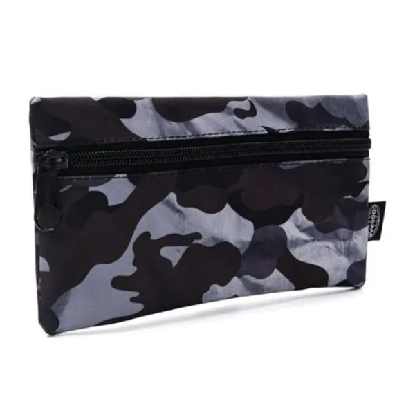 Cartuchera goodpak print camuflado negro 22 x11.5 cm