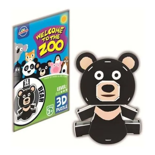 Rompecabezas 3d osito panda 20 pcs