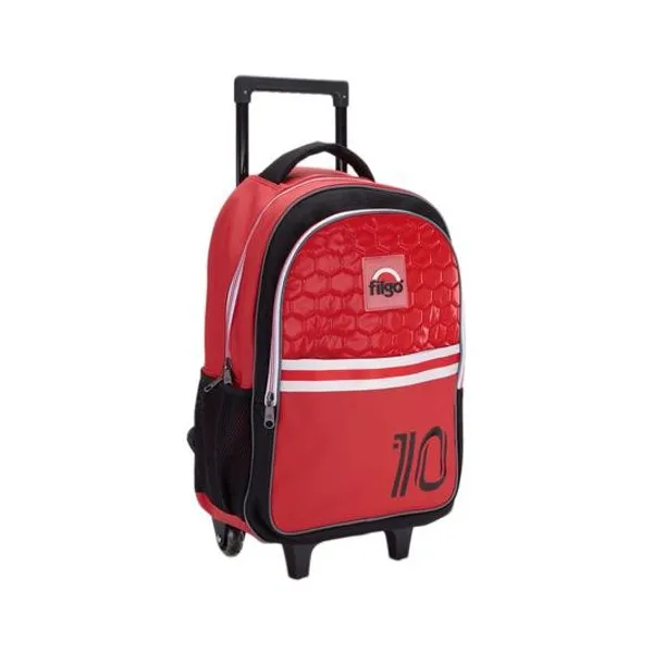 Mochila 18" con carro starpak fútbol rojo Filgo