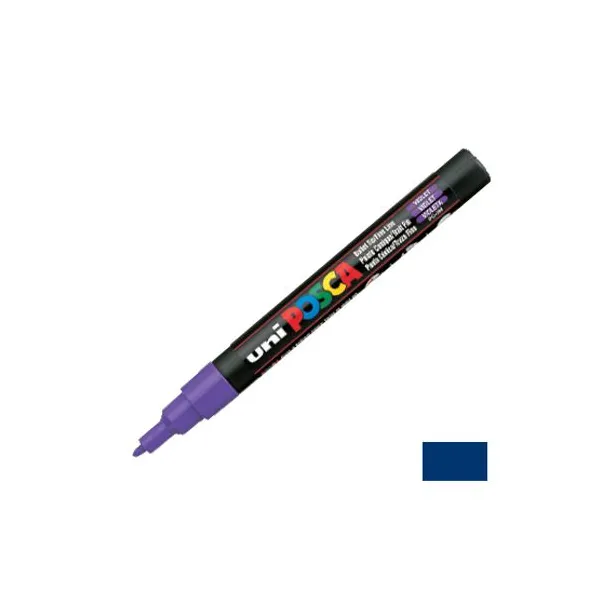 Marcador Uni posca al agua para extra fina azul