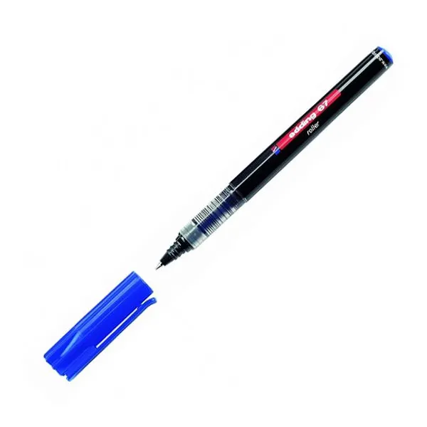 Roller Edding e-67 0,4 mmpunta metálica azul